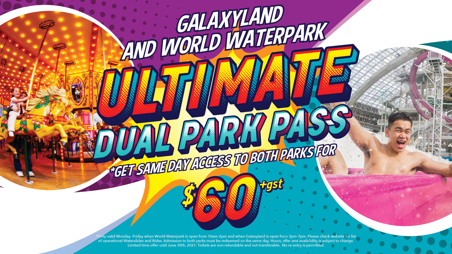 West Edmonton Mall Did You Hear World Waterpark And Galaxyland Are Reopening On June 18th We Re Also Launching The Ultimate Dual Park Pass That Gives You Same Day Access To Both