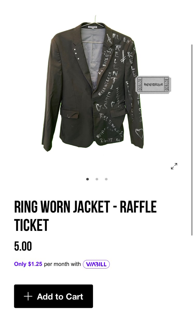 Enter to win this jacket! 

5$ raffle you can buy unlimited tickets 

Hoodlum.shop