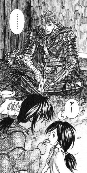 まろにー Twitterissa さらに月下の少年もどう見てもガッツとキャスカの子供だったから凄く気になる 幼魔がグリフィスの 体に溶け込んでて さらに最新話でグリフィスが満月の夜に世界樹の枝の前で髪が黒くなって消える描写もあるから 満月の夜だけ子供の姿になって