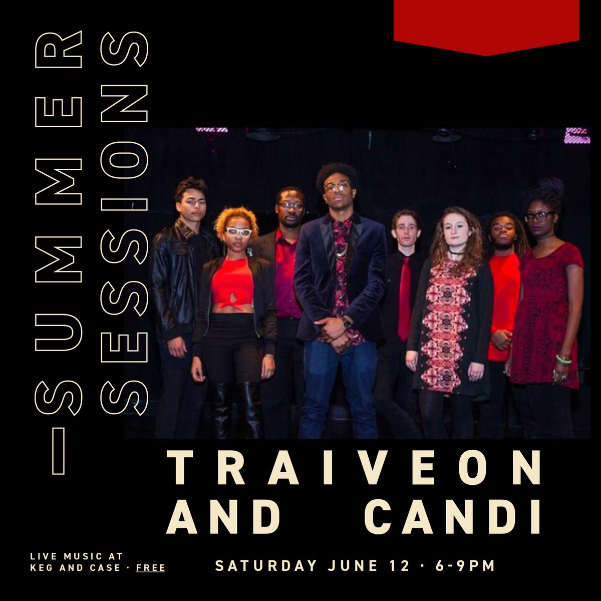 TONIGHT! Join us in the market park from 6:00 to 9:00 pm for beautiful, soulful harmonies from Traiveon and Candi!