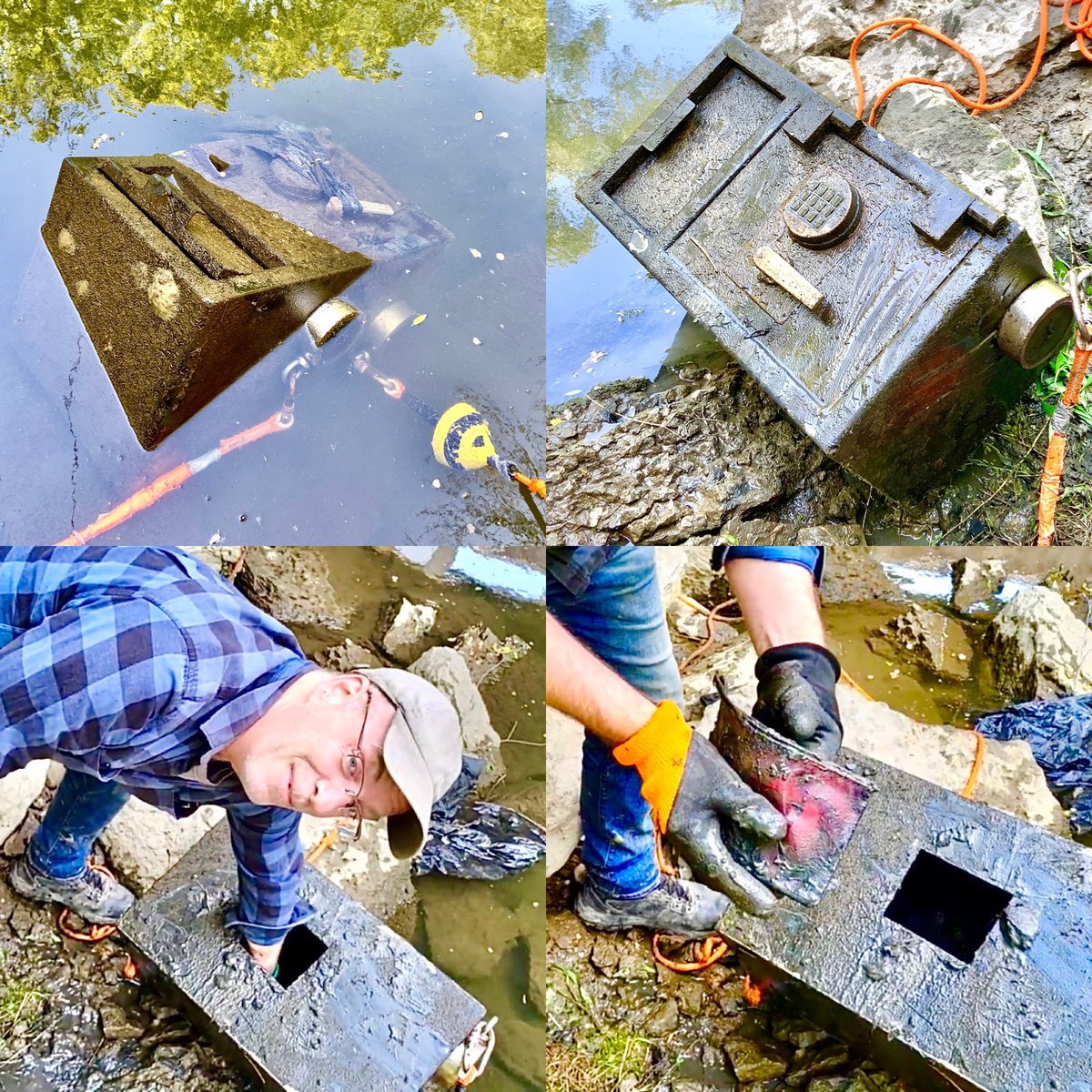 sludgepirates's tweet photo. New #magnetfishing episode posted. Caught a stolen safe out of the Don River here in Toronto. Here’s the link: https://t.co/5XoxesCAlV
#sludgepirates #magnetfishingfinds #treasurehunting #urbanexploring #urbanexploration #stolen #robbery #wow #found #crime #truecrime @netflix https://t.co/h01QkGJRaU