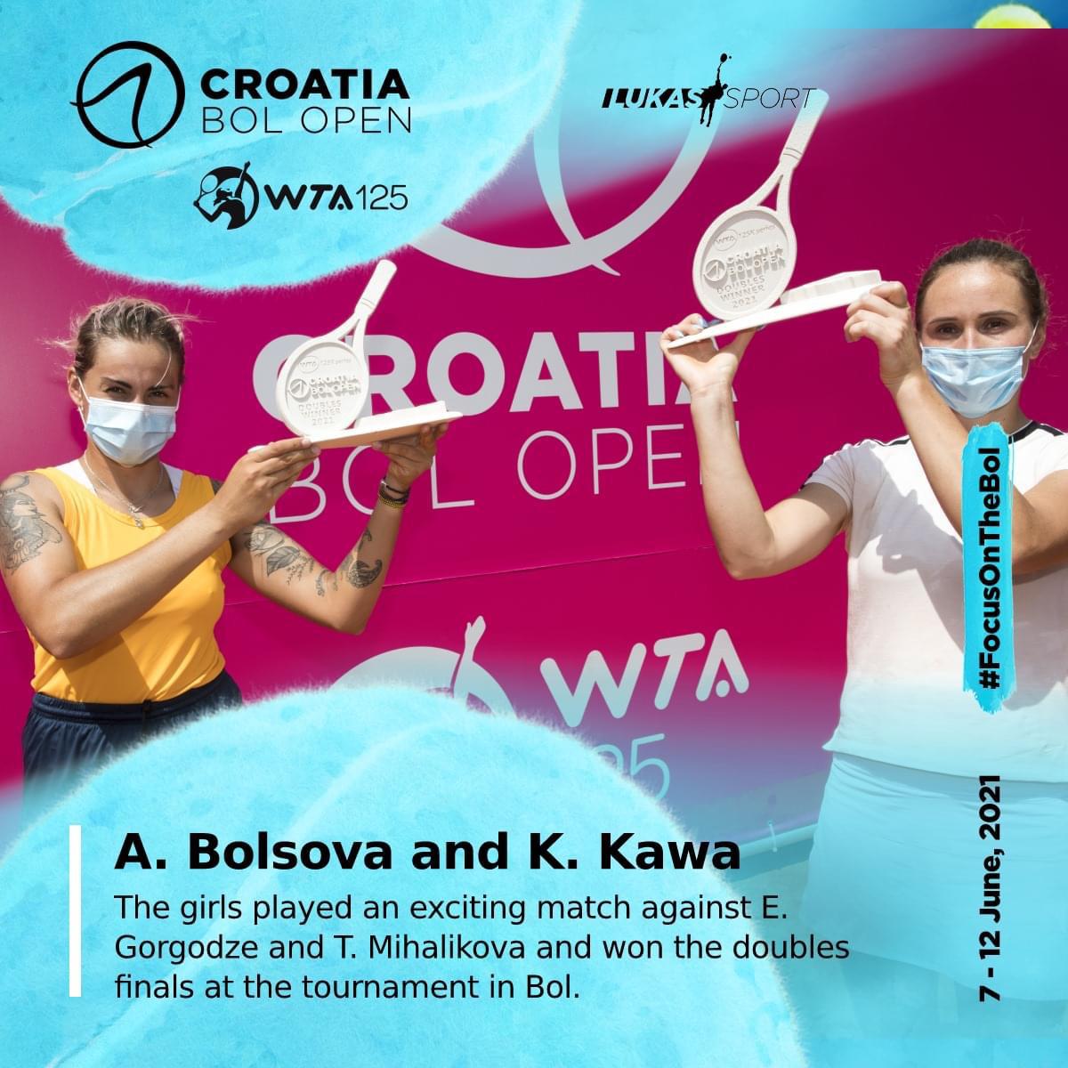 makarskaopen's tweet photo. Great game at this year's tournament Aliona Bolsova and Katarzyna Kawa 🎉
#CroatiaBolOpen #FocusOnTheBol #SymBOLoftheAdriatic #BolBrac #Islands #Croatia #CroatiaFullOfLife #Tennis #WTA #WTATour #WTATennis #WTA125k #TennisDaily #TennisFan #TennisLover #TennisLife #TennisLifestyle https://t.co/ROSNDw4eN9