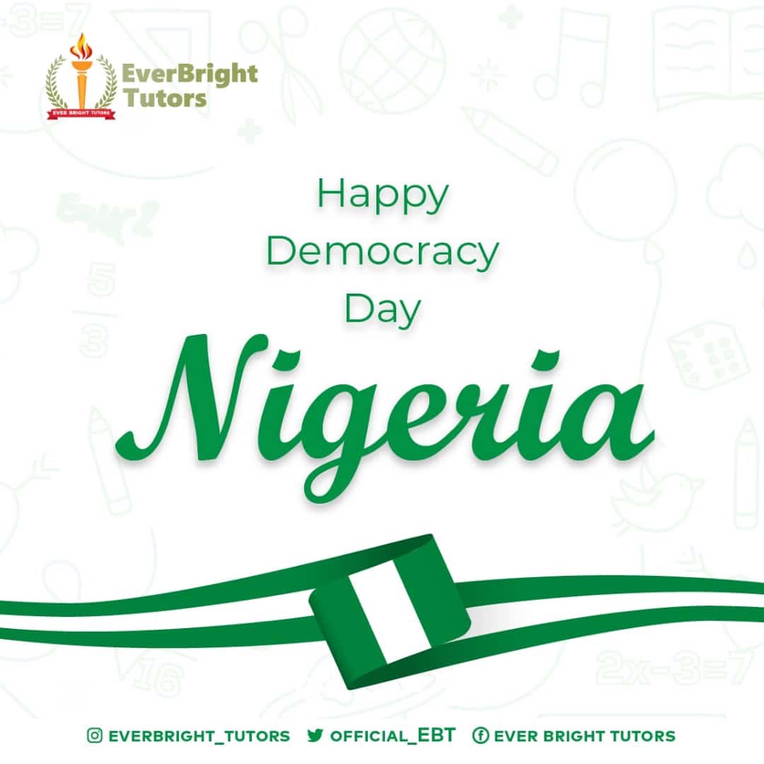 Happy Democracy Day Nigeria. We believe in the future of Nigeria that’s why we dedicate our time to building the BRIGHT STARS that will lead Nigeria in the  most imminent future. #democracyday #June12 #Brightstars #sucess