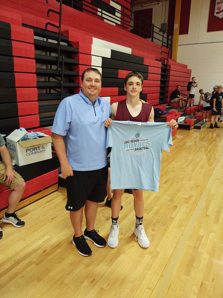 LakeRegionStMBB's tweet photo. Congratulations to Rayce Worley from Langdon Edmore Munich for being named to the Royals All-Camp Team! #LiveFromTheLake https://t.co/dDuZpKsRZG