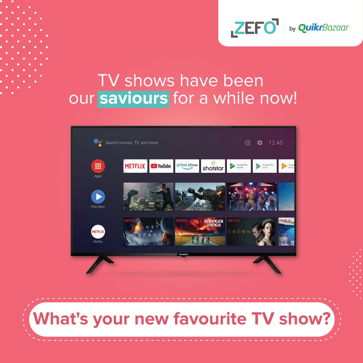 We're running out of TV show recommendations, help us! 
- every GenZ right now

bit.ly/TwGoZefoSP

#Zefo #ZefoLove #GenZefo #LatestFurniture #RefurbishedGoods #buyback #unboxedproducts #GenZefo