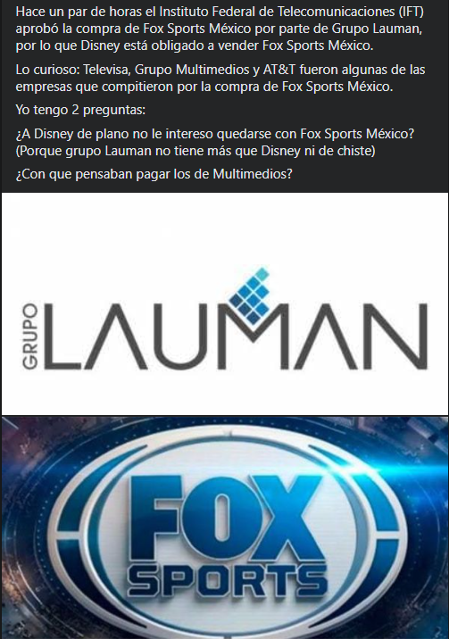 TeamSpeedLA1's tweet photo. Se está hablando de la compra de FS en México, la señal Norte. Ahora la pregunta es ¿Que pasará con el feed Sur, la llegada de STAR+ y la fusión de la señal pan-regional? 
Debería tambien haber rotación de personal
cc @TheCaray @JuanPVS9 @samuray83 @DCornaglia_lp 

#nascarxfox https://t.co/avGzmC2qDL