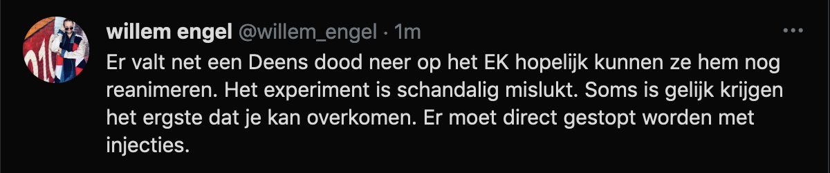 NnetvanMeij's tweet image. Echt joh? Willem Engel? Wat ongenadig respectloos om dit ook te koppelen aan je propaganda. Ga lekker op je stukje land in Spanje zitten. #walging #Eriksen #håberhanerok