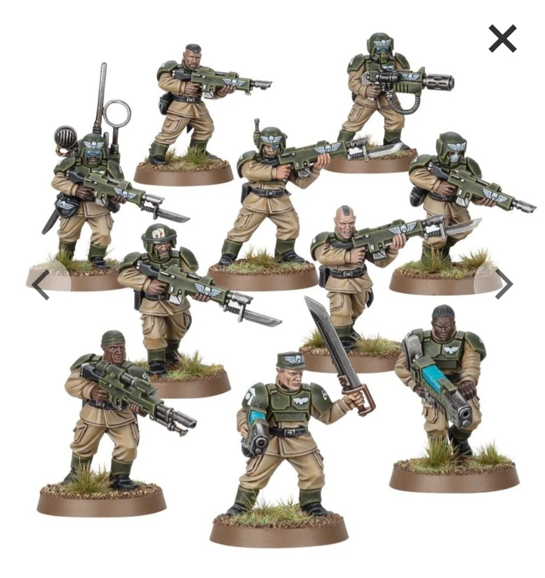 PlasticHobbies's tweet photo. Me: "I don't need anymore minis until #IC2C is complete" Sees ad for new Cadians. >>>>> there's new heads >>>> β€beat intensifies >>>> there's a queue ??? >>>>> add to cart..... whew ! #warhammercommunity #Warmongers #nowillpower #Cadian https://t.co/h6oHIzdKyQ