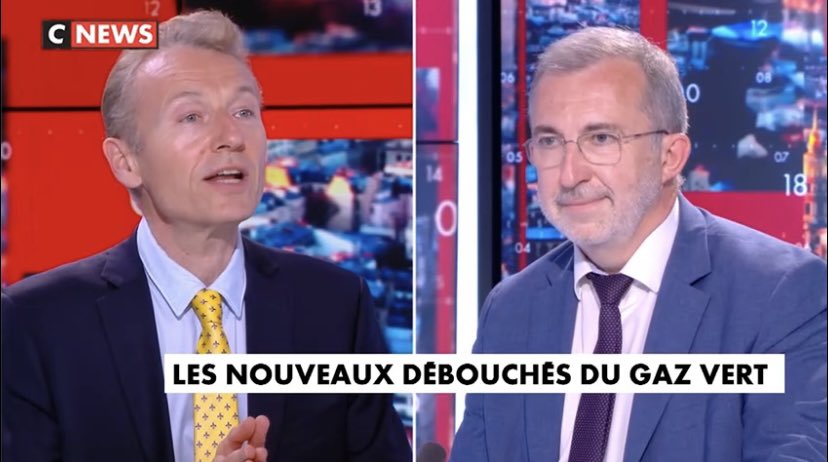 #FrédéricMartin, DGA #GRDF : “L’atteinte de la #NeutralitéCarbone en 2050 est réalisable. Le #GazVert est une #énergie indispensable pour répondre aux besoins énergétiques des concitoyens 🇫🇷 pour se chauffer, cuisiner ou se déplacer.“
<a href="/CNEWS/">CNEWS</a> #RE2020 #BioGNV #TransitionEcologique