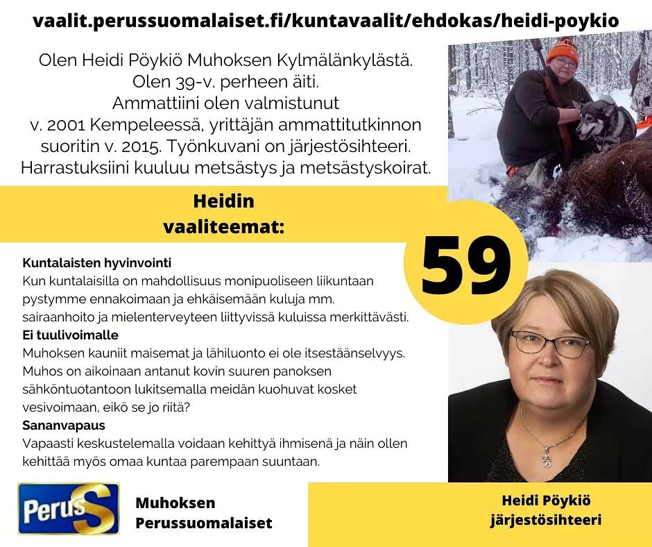 HeidiPoykio's tweet photo. Vaalivastaavan hommat alkaa olla taputeltu, huomenna tiedetään illalla tulokset. Mutta sitä ennen käyhän antamassa äänesi, se on tärkeä! https://t.co/gh3nBs6feG