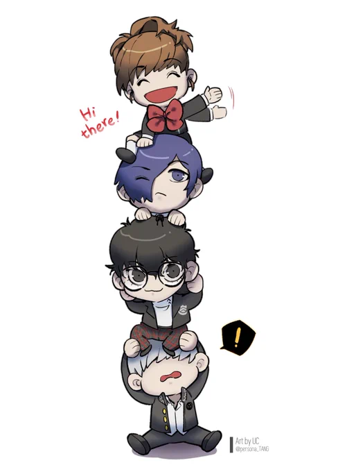 주인공즈 탑쌓기✨👀✨ #Protagonists 
#Persona3 #Persona4 #Persona5 