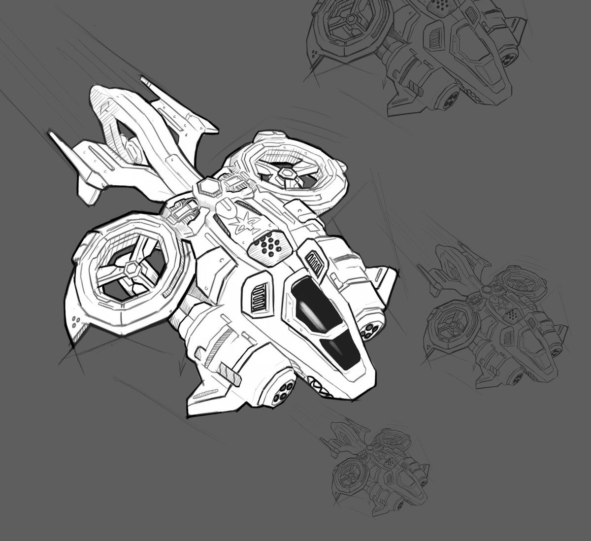Banshee concept art #starcraft2 #starcraft