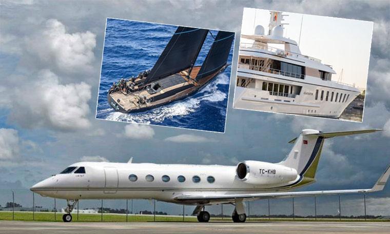 1-Ferit Şahenk bey, namuslu adam, devlete kredi borcunu ödemek için özel uçağını, yatını satıyor.