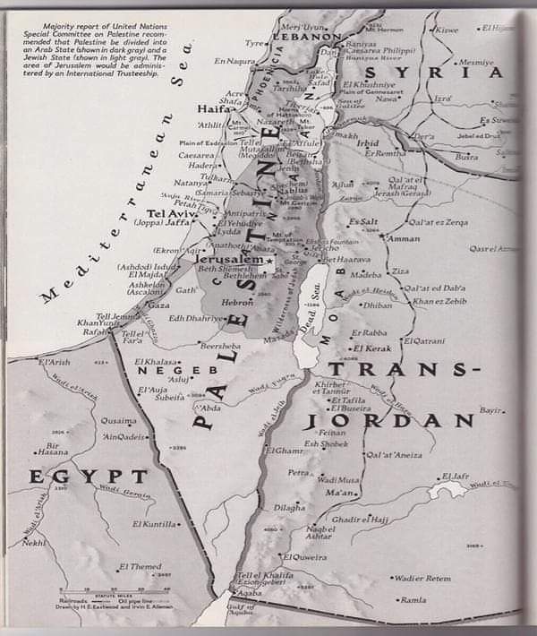 BesanRami's tweet photo. خريطة فلسطين من إصدار عام 1947 من ناشيونال جيوغرافيك...
Map of Palestine from a 1947 issue of National Geographic... 

 #savesheikhjarrah
#FreePalestine 
#savesilwan https://t.co/NzkCDtCevi