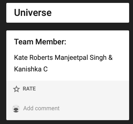 WWDCCommunity's tweet photo. Universe team, where the vast universe is their limit! π
#WWDCCommunityWeek #WWDC21 https://t.co/fMR2djzdZh