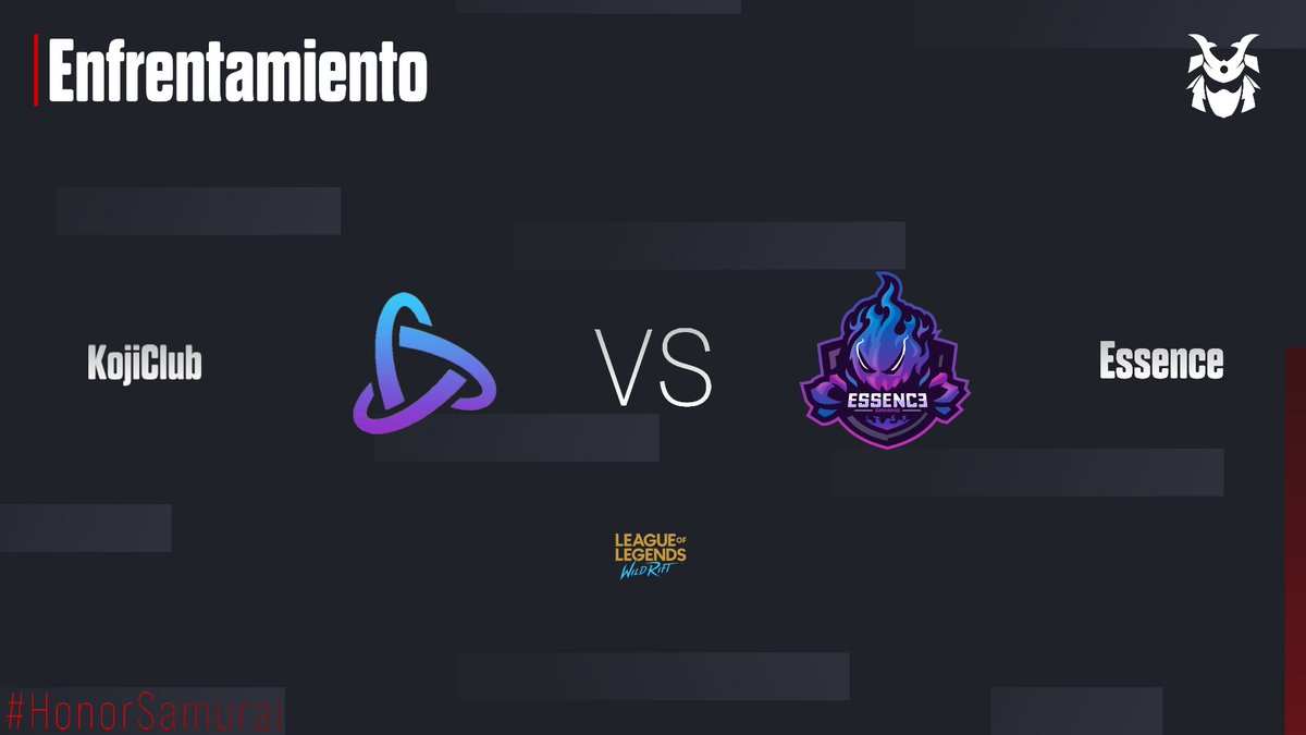 ⛩️ Match Day #WildRift ⛩️

🏆 Final Winner Bracket 🏆

#KojiClub 🆚 <a href="/EssenceGaming_/">Essence Gaming</a>
⏰: 6:00 PM 🇲🇽🇨🇴 7:00 PM 🇺🇸

¿Quien pasará la final del Winner Bracket 🏆?