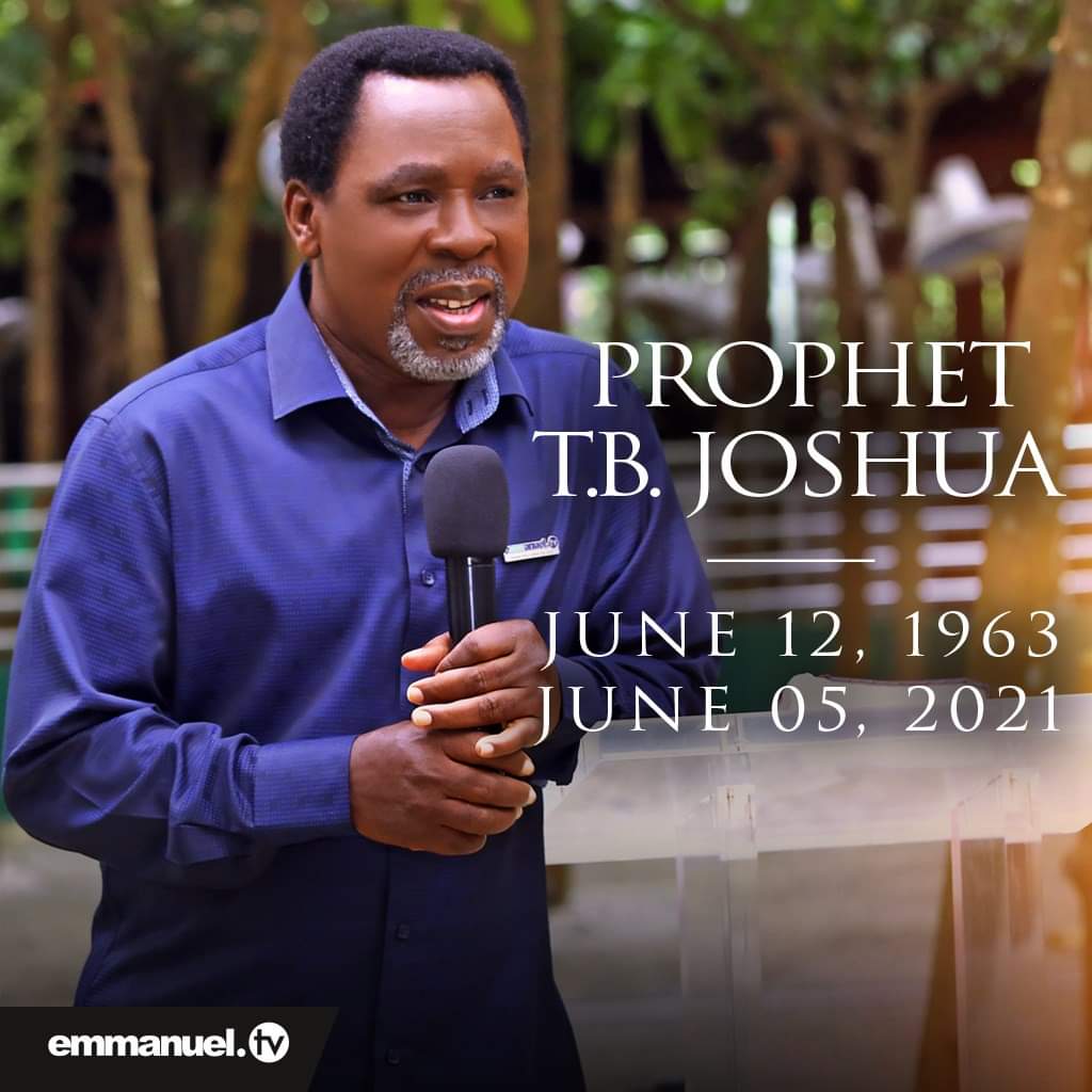 HAPPY BIRTHDAY TO MAN OF GOD SENIOR PROPHET T.B JOSHUA.
UR WORD REMAINS IN MY HEART.
THANK YOU JESUS. 