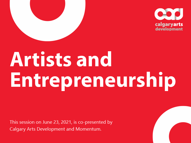 Join a panel of working artists on June 23, 2021, as they explore what it means to be a self-employed artist and the tensions they navigate along the way. 

Learn more and register at cada.at/2TF5cPg. #yycarts #yycLCL @momentumcalgary
