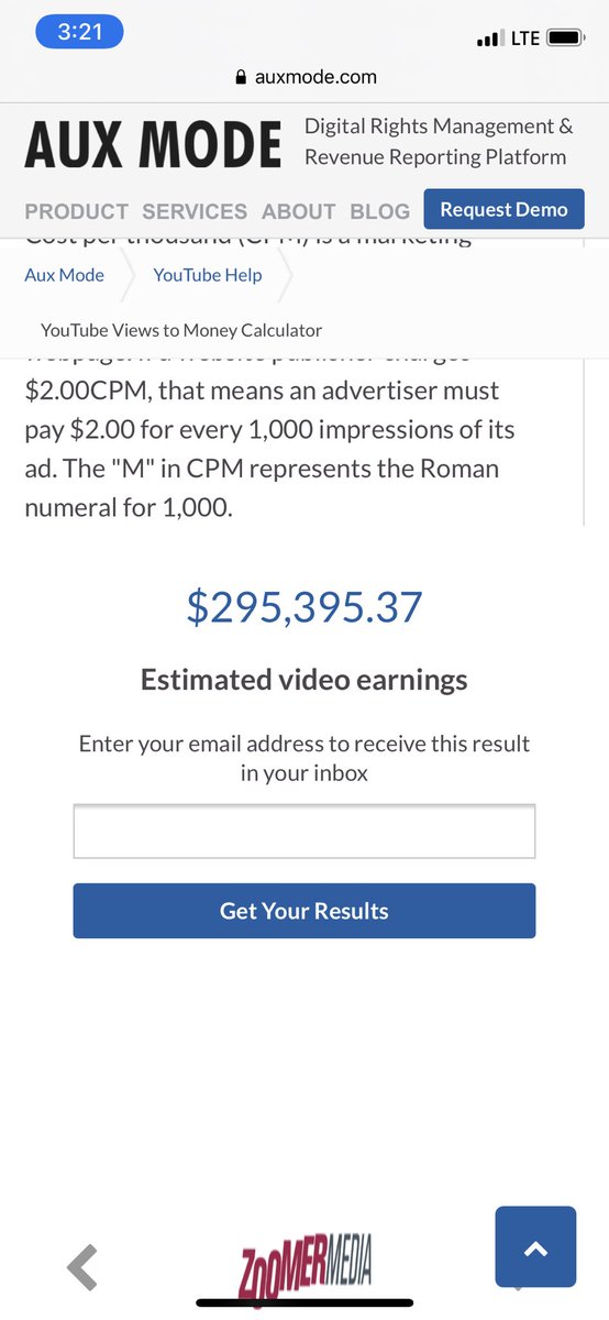 DaftHands's tweet photo. This is how much money Daft Hands would’ve made if YouTube didn’t copyright strike me… 🥲 https://t.co/ZIXPNcOv2b
