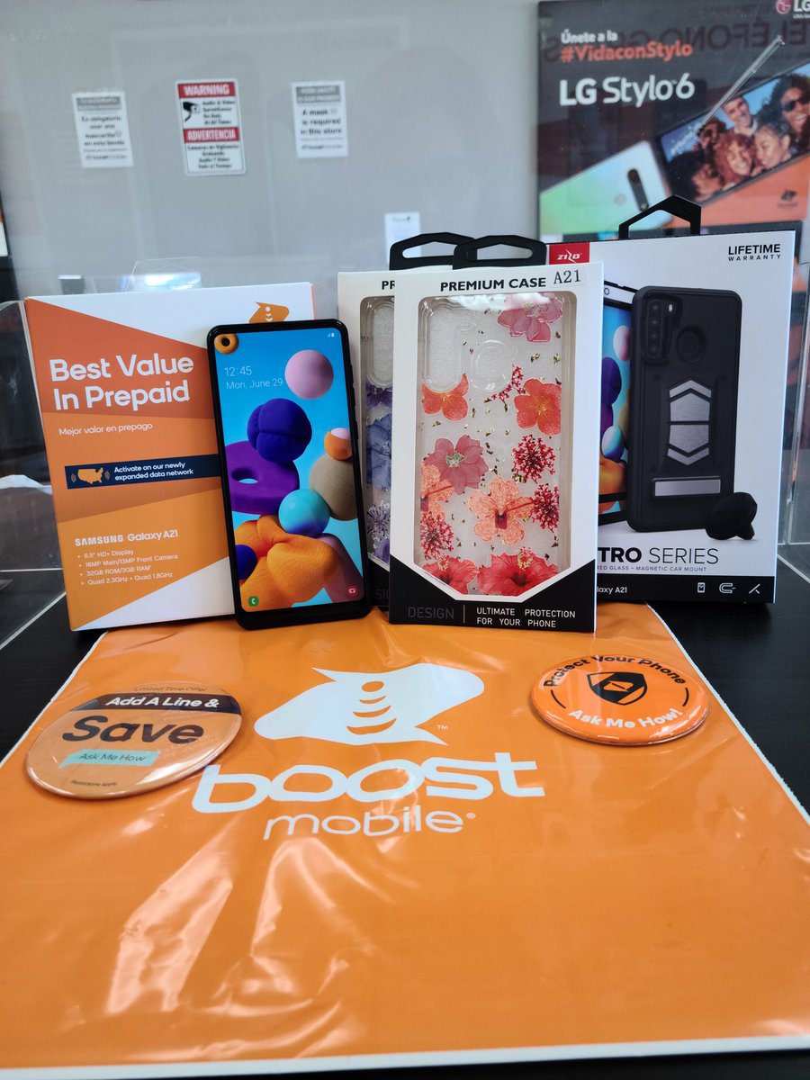 The Samsung A21 is FREE when you switch to Boost Mobile and is also a BOGO. Get this amazing deal it last. 
.
.
.
#boostmobile #canarywirelessgroup #freephones #switchover #switchtoboost #bogo #samsungA21 #amazingsales #greatdeal #greatpromotions #greatmemory #cases