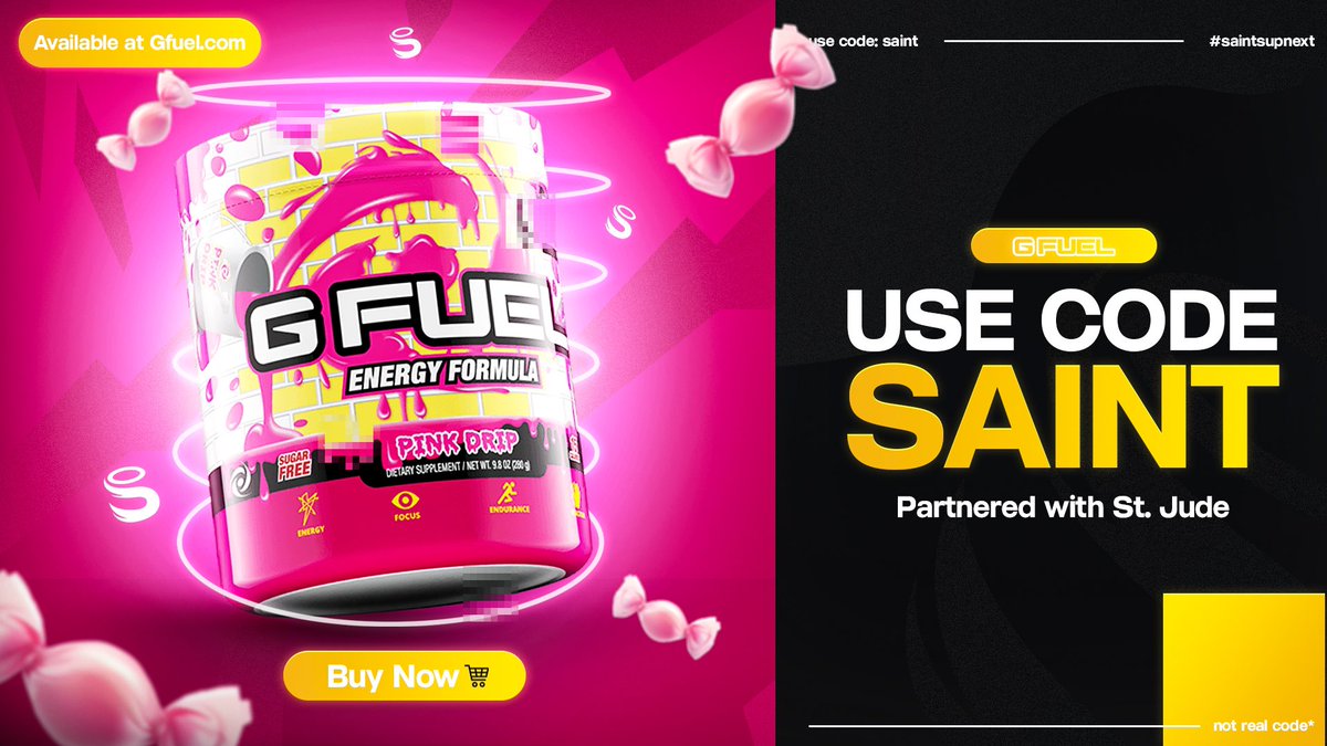 SaintsSanctum's tweet photo. 17 streamers
3 content creators
10 players

and one of the best creative teams out there all ready to promote your amazing products! Just say the word @GFuelEnergy ✍️ https://t.co/27oDArdqEG