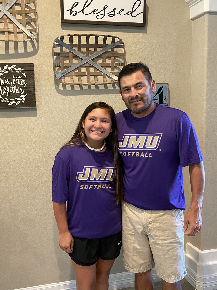Racosta526's tweet photo. Hey @JMUSoftball @Meeksie28 @2seas__ look what we got in the mail today!!! Like Coach @RiverboatRonHC we’re fans forever!!! Thanks for the inspiration and excitement y’all created for us and all the young softball players!!! #fansfromtexas https://t.co/tR2ssnAvJY