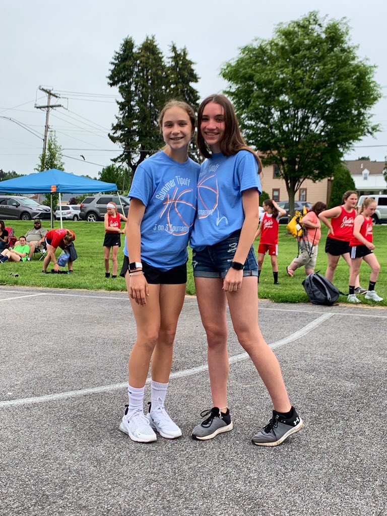 CCRedDevilBball's tweet photo. It was an A+ day for local hoopers playing in the Summer Tipoff 3-on-3 Tournament @ the Ebensburg Memorial Courts today. HUGE S/O to our rising 8th grade Lady Devil go-getters Alaina Long &amp; Kaylee Venslosky for organizing and running the event!! #GoDevils https://t.co/4EuSGbml4Z