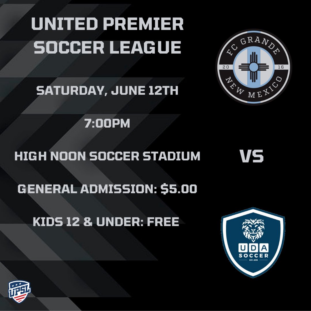 FC Grande (@fcgrande16) on Twitter photo Join us tonight as we host <a href="/ExperienceUDA/">Experience UDA</a> for our final match of the season ⚽️ #FCGrande #UPSL Join us tonight as we host <a href="/ExperienceUDA/">Experience UDA</a> for our final match of the season ⚽️ #FCGrande #UPSL