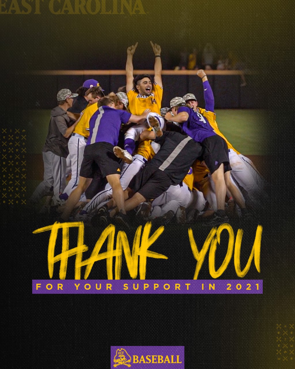 ECU Baseball on Twitter "Our season will end with 44 wins in a Super