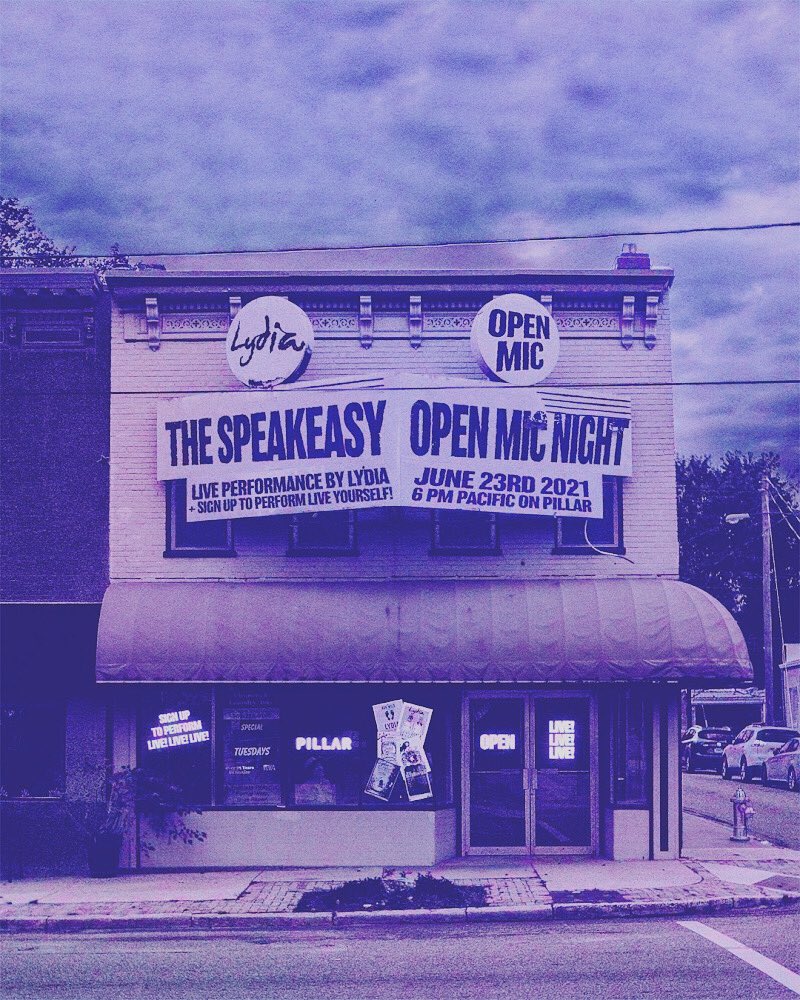 LYDIAmusic's tweet photo. The Speakeasy Open Mic Night! 

Come play a tune of your choosing for a incredible group of people. Aka the Lydia fam. Along with myself breaking down some Lydia favorites 
Or just enjoy the show no music abilities req. 🍾

https://t.co/YcikE1qNfS 

Contact@lydiaband.com for Q&amp;A https://t.co/lE05Az7RTT