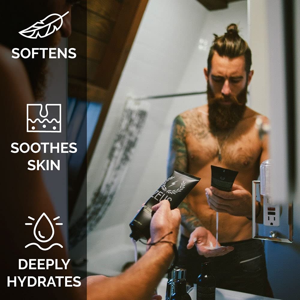zeusbeardco's tweet photo. What you need to know about Zeus Beard Conditioner: 

MADE IN CALIFORNIA: USA born and bred, using only the best natural ingredients!

BEARD CONDITIONER: A moisturizing rinse-out beard conditioner formulated specifically for your beard and mustache. https://t.co/xKOv0uge5f