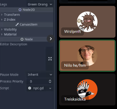 Our #GMTKJam : @wrzl42  madly building the levels as <a href="/NilsNSommer/">EinhundertRatten</a> is describing them from his notes as if it's the most intense game of Battleship. 
Truly joined together!