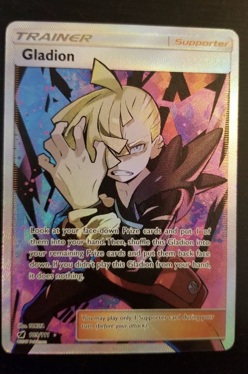 trainercotd's tweet image. The Trainer Card of the Day is Gladion!