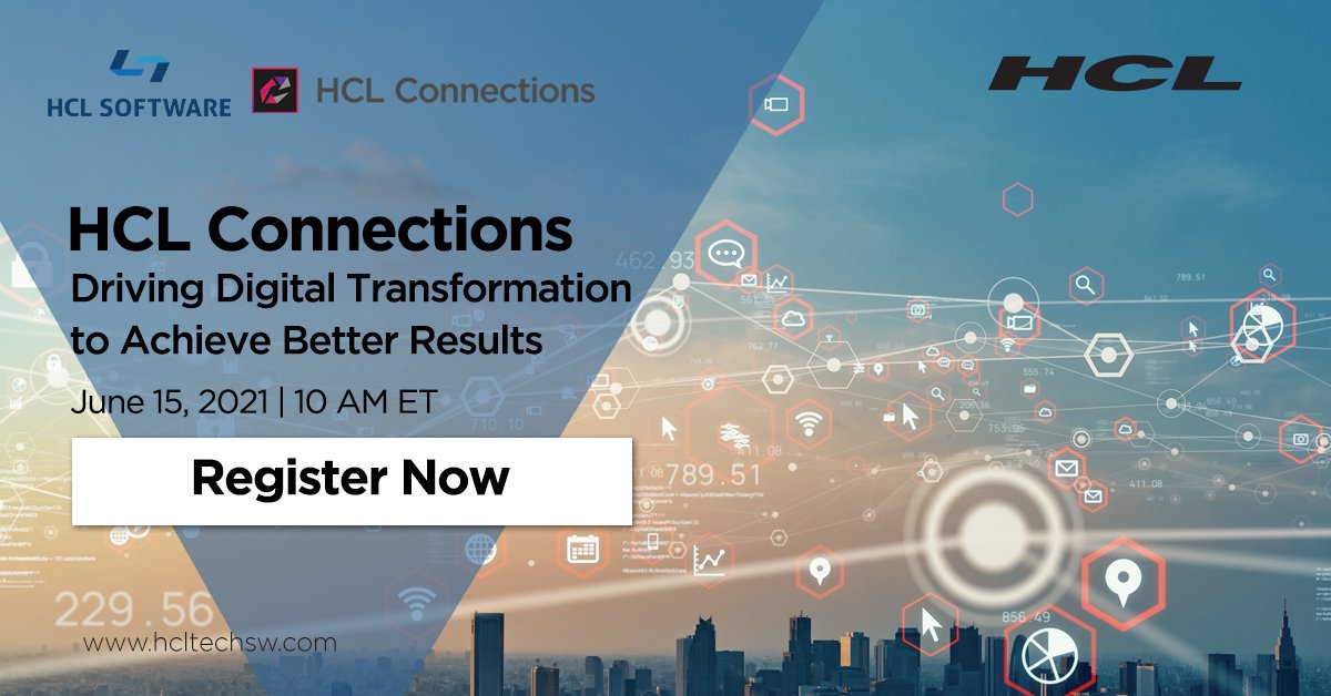 The pandemic has sped up the push for digital transformation. While short-term #WFH fixes have led the way, it’s now time to create a permanent &amp; connected digital workplace.

Learn what pivotal role HCL Connections can play. hclsw.co/x56xup #LetsConnect