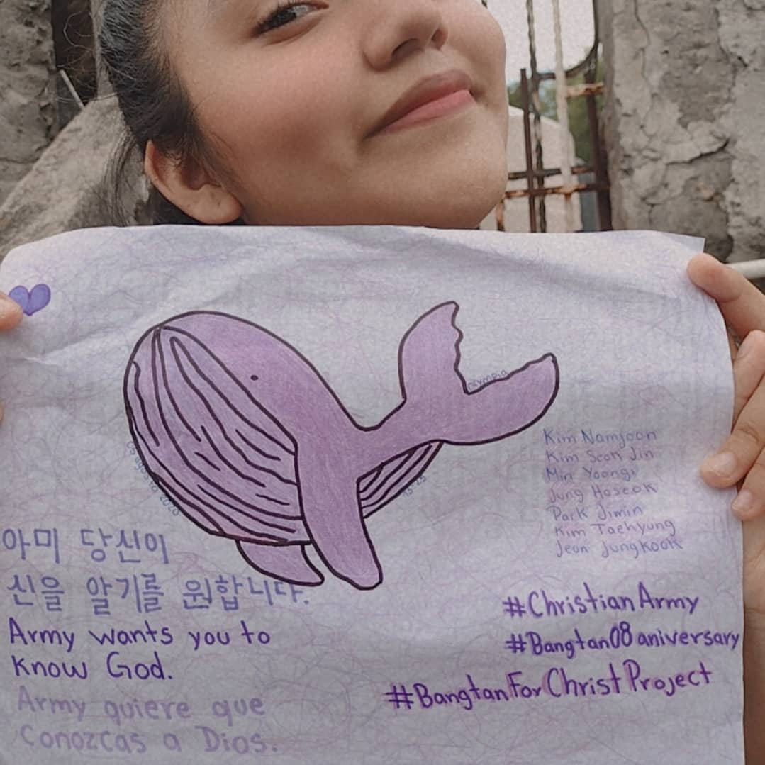 HijadeD59915328's tweet photo. GOD bless you BTS #BangtanForChristProject #christianarmy #BANGTAN
#8YearsToInfinityWithBTS @bts_bighit @Christarmysbts @BTS_twt https://t.co/1n5OjnZElD