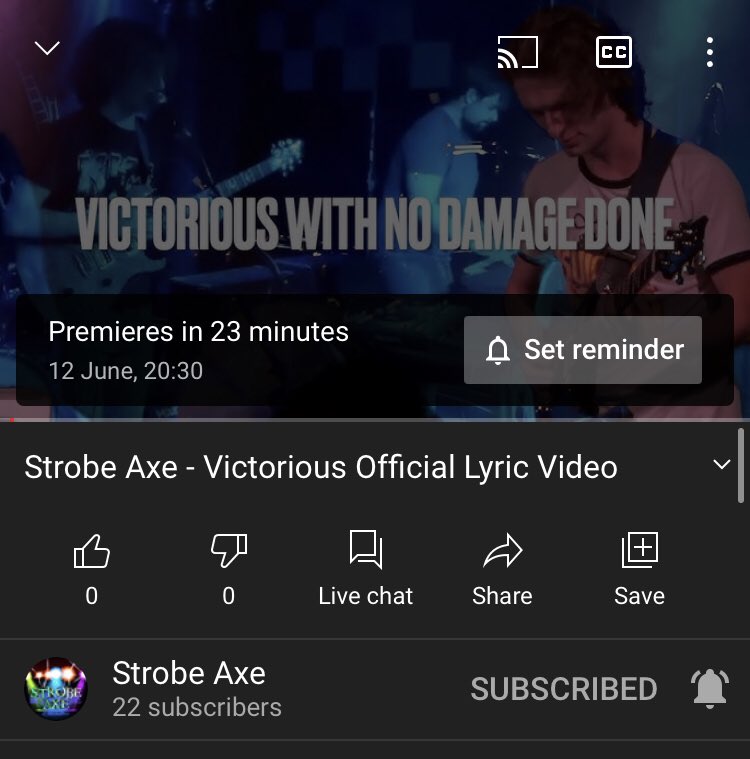 Strobe Axe - Victorious Official Lyric Video youtu.be/ZHXk8YoLXdE via <a href="/YouTube/">YouTube</a> tune in to our official lyric video for “Victorious!!” 

#victorious2021 #HardRock #NewMusic #EDM