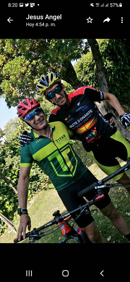 Gracias a esta sanidad nuestra tan preciada celebramos el séptimo aniversario del Trasplante de mi hijo Jesús y que mejor que dando un paseo en bici.