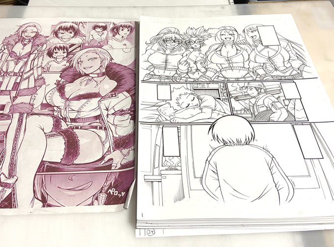 ペン入れ完了。また明日。 