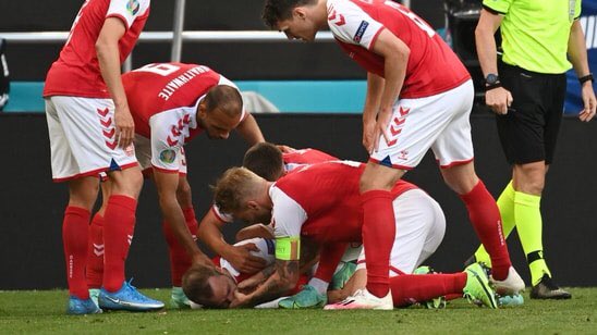 suveshkumar07's tweet photo. Get well soon @ChrisEriksen8 
#UefaEuro2021
#finlanddenmark 
#Football https://t.co/YDN6yDcNEY