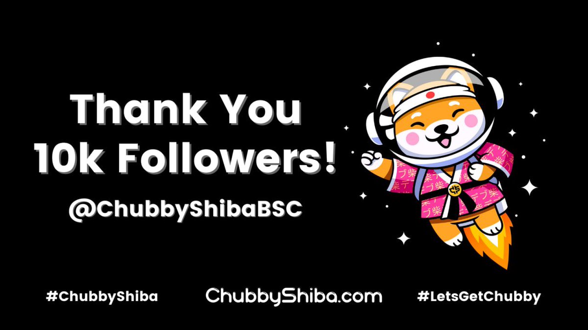 Wow! We got to 10,000 followers so quickly. You guys are great! 

#ChubClub #LetsGetChubby #ChubbyWallet #StayChubby #ChubbyShiba