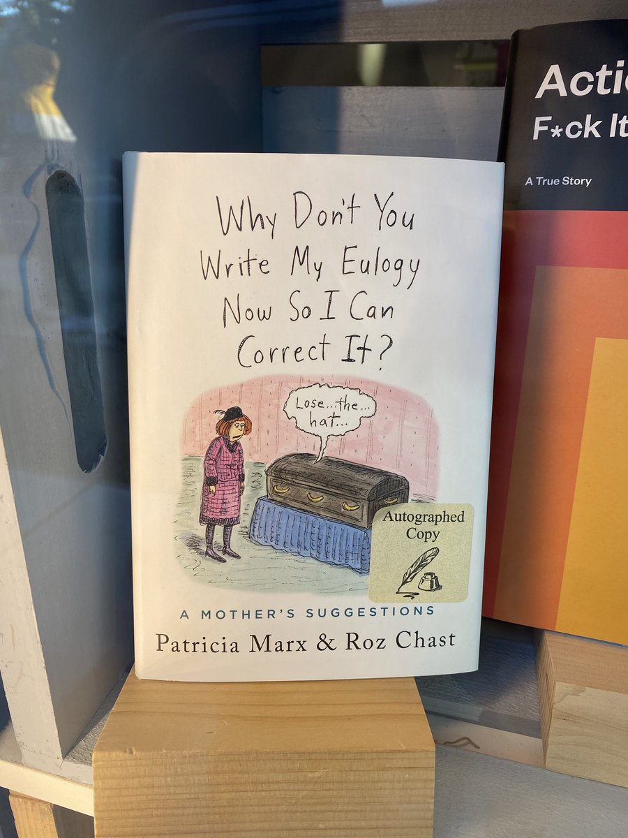 I got such a kick just reading the title of this book through a “Mom &amp; Pop” bookstore window in #NJ. How happy I was to receive it for Mother’s Day! Patricia Marx gave me several laughs with this short fun little book. 😊👏📚❤️#read #amreading #book #momlife