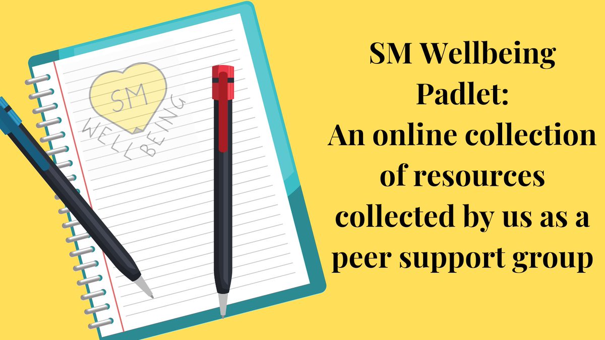 SmWellbeing's tweet image. Check out our padlet, a collection of resources collected by us as a peer support group, supporting stage managers and the wider theatre community
bit.ly/3zjBL5M