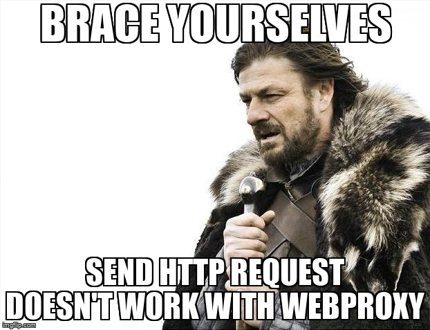 overflow_meme's tweet image. Send HTTP Request doesn&apos;t work with WebProxy stackoverflow.com/questions/6795… #proxy #csharp #dotnethttpclient #httpproxy