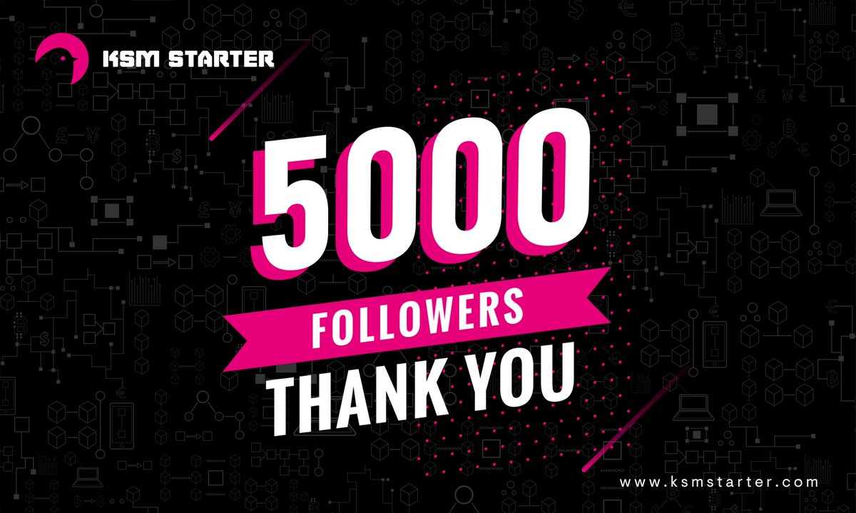 Thank you for 5000 followers!

Private sale whitelist is now open.

Read more: ksmstarter.medium.com/now-open-ksm-s…

Join our community: t.me/KSM_starter

$KSM $KST
