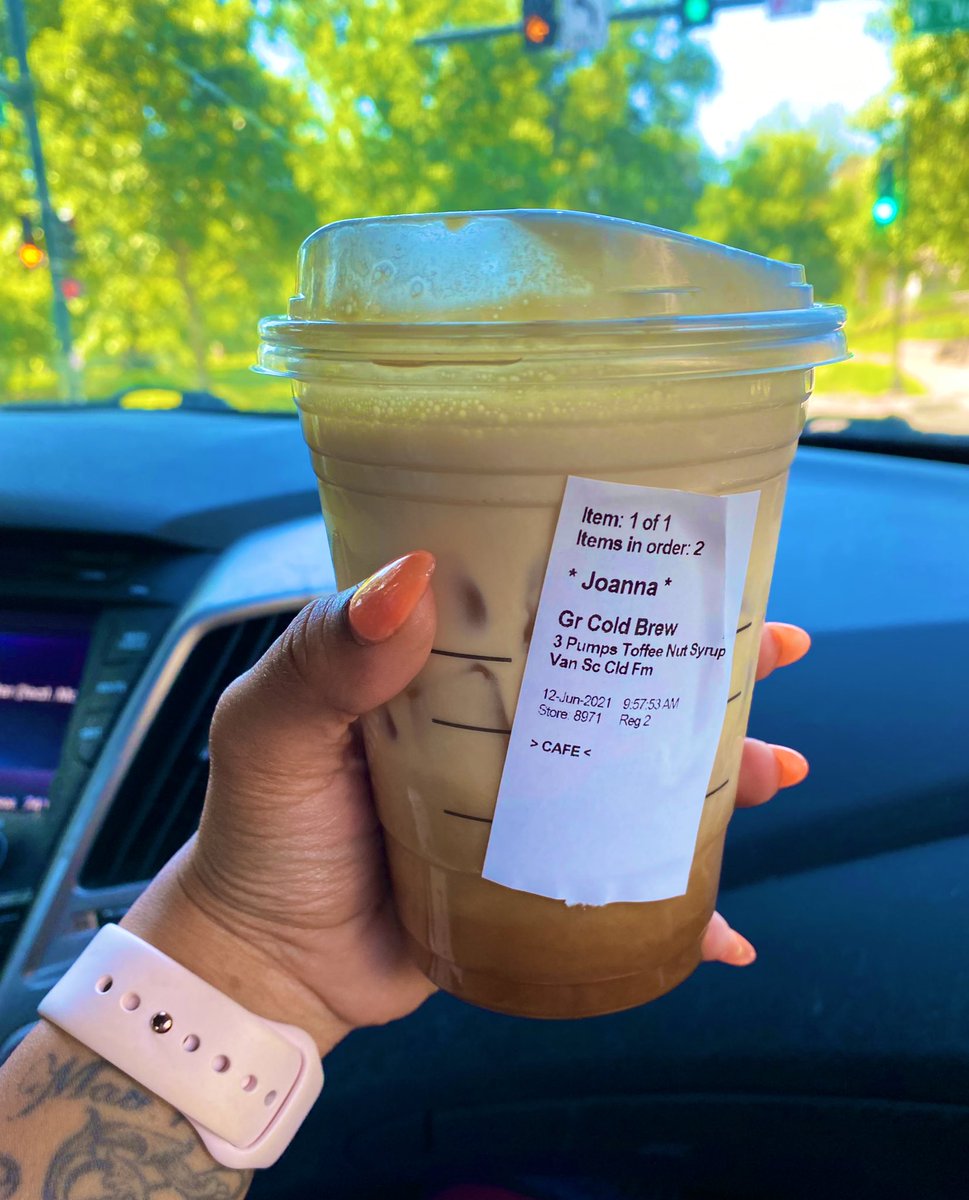 joannapmayo's tweet photo. This was a delicious Saturday morning treat…AND they spelled my name right?! https://t.co/lTIGufhIdh