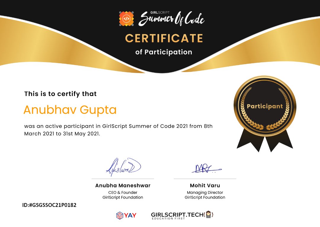 Anubhavdevv's tweet image. Thank you @girlscriptsoc for this wonderful present. It&apos;s been a fantastic three months of Open Source Journey. @girlscriptsoc was instrumental in getting started my journey in Open Source development, and I&apos;ve learned a lot.
#OpenSource #girlscript #girlscriptsoc #devlopment