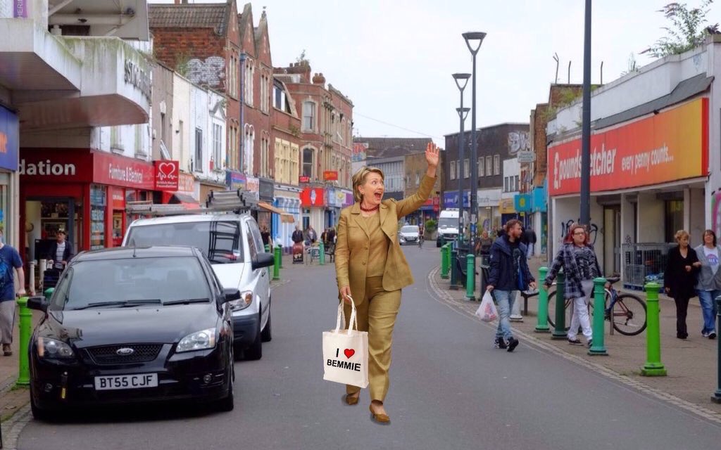 Hillary Clinton's great-grandfather, Edwin Howell was born in Bedminster in 1866 &amp; his family had lived in South Bristol for generations before him. Howell moved to Illinois in 1890 &amp; married an American woman. His granddaughter Dorothy Howell Rodham gave birth to Hillary in 1947