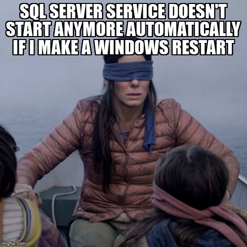 overflow_meme's tweet image. SQL Server service doesn't start anymore automatically if I make a Windows restart stackoverflow.com/questions/3479… #sqlserver2014