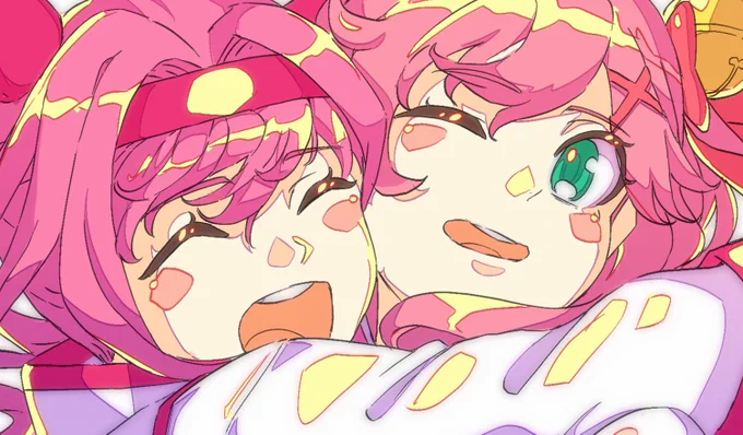 うららとなかよしみこち#miko_Art #さくらみこ 
