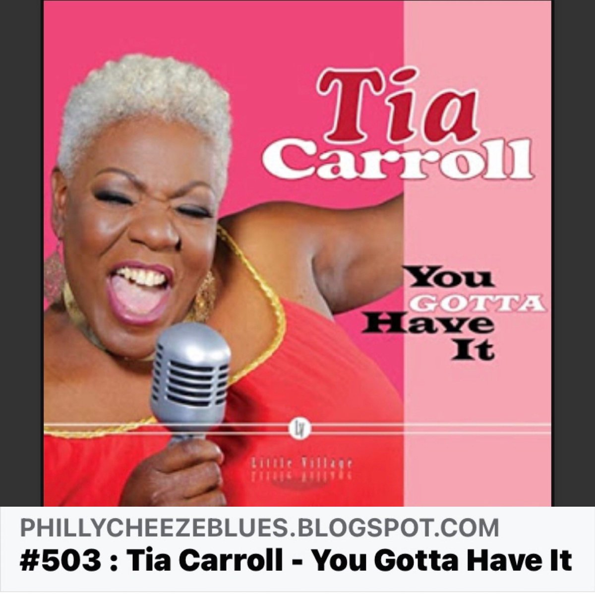 phillycheeze's tweet photo. PhillyCheeze's Rock &amp; Blues Review #503
Tia Carroll - You Gotta Have It. 😎👍🎶🎵🎙

#tiacarroll @tiacarroll #littlevillagefoundation @littlevilmusic #kidandersen @kidandersen #jimpugh #blues #bluesmusic #soul #soulmusic #newmusic #musicblog #musicblogger

https://t.co/6herTECZfm https://t.co/qMI2aYoLTO
